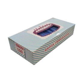 Μπλε Κεράκια γενεθλίων (100τεμ)