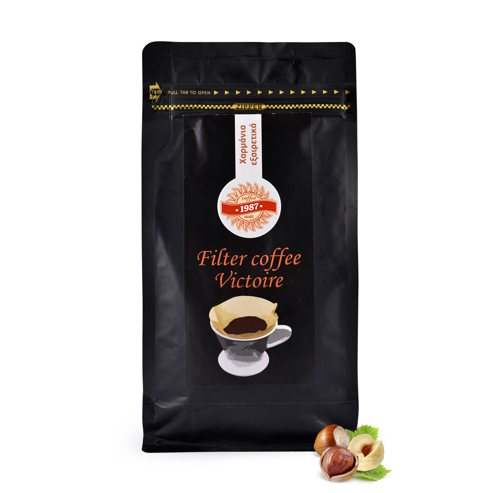 PapadopoulosKafesFiltrou_hazelnuts Καφές Φίλτρου Victoire Φουντούκι - Image 1