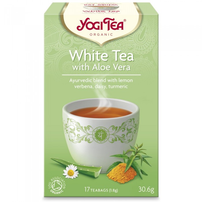 white tea yogi-700x700 ΥΟGΙ ΤΕΑ WHITE ALOE VERA BIO 30,6gr - Image 1