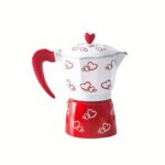 καφετιέρα espresso, καφετιέρα 3 cups, καφετιέρα μόνο αγάπη, only love καφετιέρα, καφετιέρα με καρδιές, moka pot, καφετιέρα αλουμινίου, παραδοσιακός εσπρέσο, καφετιέρα κουζίνας, ρομαντική καφετιέρα, δώρο κουζίνας