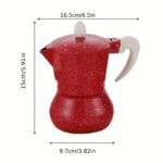 Καφετιέρα Espresso Κόκκινη 3Cups - Image 2